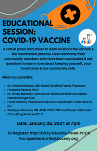 PCCS Educational Session - Covid 19 Vaccine