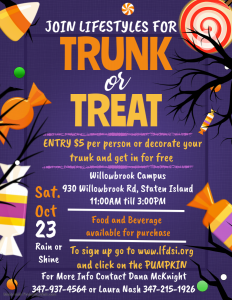 LIFESTYLES TRUNK OR TREAT!!