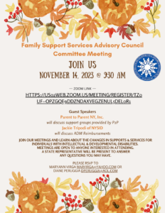 Family Support Services November Meeting