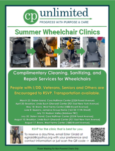 CP Unlimited Complimentary WHEEL CHAIR CLEANING