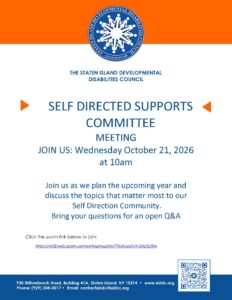 Self Directed Supports Committee October Meeting