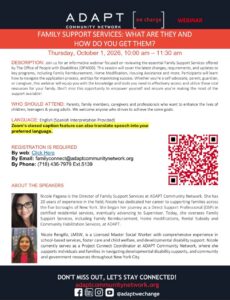 ADAPT community network presents: FSS- What are they and where to get them?