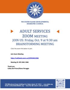 Adult Services October Meeting